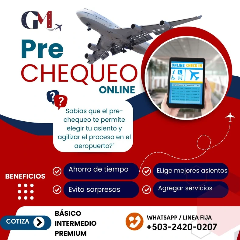 Pre-Chequeo Migratorio ✨ MG Asesoría | Elige tu asiento y viaja sin estrés - Gladys Molina